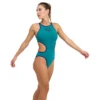 Womens Arena One Biglogo Swimsuit – Green -Arena 001198 650 W ARENA ONE BIGLOGO ONE PIECE 001