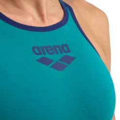 Womens Arena One Biglogo Swimsuit – Green -Arena 001198 650 W ARENA ONE BIGLOGO ONE PIECE 004