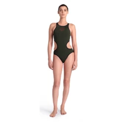 Womens Arena One Biglogo Swimsuit – Dark Sage -Arena 001198 651 W ARENA ONE BIGLOGO ONE PIECE 03