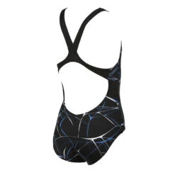 Arena Water Girls Black / Grey Swimsuit -Arena 001296 505 WATER BACK2