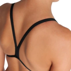 Arena Challenge Solid Girls Swimsuit – Black -Arena 004765 550 GIRLS TEAM SWIMSUIT CHALLENGE SOLID 005 O