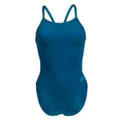 Arena Team Solid Challenge Blue Cosmo Swimsuit -Arena 004766 600 WOMENS TEAM SWIMSUIT CHALLENGE SOLID 005 F S