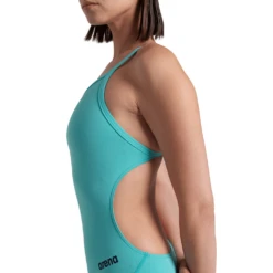 Arena Team Solid Challenge Turquoise Swimsuit -Arena 004766 850 WOMENS TEAM SWIMSUIT CHALLENGE SOLID 04