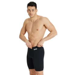 Arena Team Solid Black Jammer -Arena 004770 550 MENS TEAM SWIM JAMMER SOLID 001 O