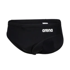 Arena Team Solid Black Brief -Arena 004773 550 MENS TEAM SWIM BRIEFS SOLID 001 FL S
