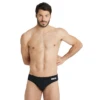 Arena Team Solid Black Brief -Arena 004773 550 MENS TEAM SWIM BRIEFS SOLID 001 O 002