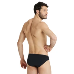 Arena Team Solid Black Brief -Arena 004773 550 MENS TEAM SWIM BRIEFS SOLID 002 O 002