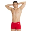 Arena Team Solid Red Short -Arena 004776 450 MENS TEAM SWIM SHORT SOLID 001 O