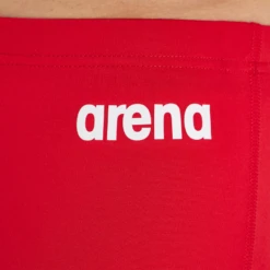 Arena Team Solid Red Short -Arena 004776 450 MENS TEAM SWIM SHORT SOLID 004 O