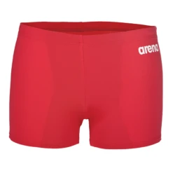 Arena Team Solid Red Short -Arena 004776 450 MENS TEAM SWIM SHORT SOLID 005 F S