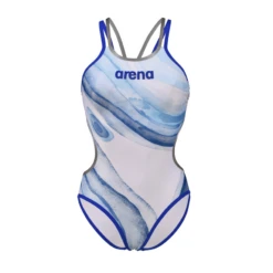 Womens Arena One Dreams Swimsuit -Arena 006652 850 WOMENS ARENA ONE DREAMS DOUBLE CROSS BACK 005 F S