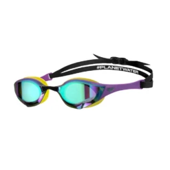 Arena Cobra Edge Swipe Mirrored Goggles – Emerald / Plum / Lime