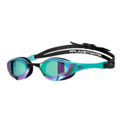 Arena Cobra Edge Swipe Mirrored Goggles – Emerald / Peacock / Black