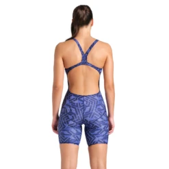 Arena Printed Navy Legged Swimsuit -Arena 007909 700 WOMENS ARENA PRINTED FULL BODY 002