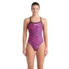 Arena Leopard Challenge Swimsuit -Arena 009443 950 WOMENS ARENA PRINTED SWIMSUIT CHALLENGE BACK 001