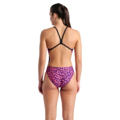 Arena Leopard Challenge Swimsuit 8 Arena Leopard Challenge Swimsuit -Arena 009443 950 WOMENS ARENA PRINTED SWIMSUIT CHALLENGE BACK 002