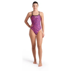 Arena Leopard Challenge Swimsuit 11 Arena Leopard Challenge Swimsuit -Arena 009443 950 WOMENS ARENA PRINTED SWIMSUIT CHALLENGE BACK 003