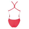 Arena ‘Solid Light Tech’ Fluo Red High Leg Swimsuit -Arena 2A243 476 SOLID LIGHT TECH HIGH BACK
