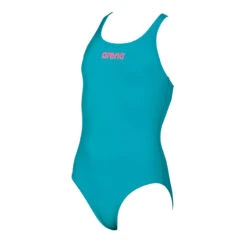 Arena Solid Pro Girls Green Swimsuit -Arena 2A263 649 SOLID SWIM PRO FRONT2