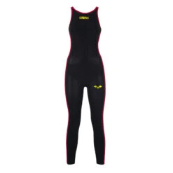 FINA APPROVED Arena Ladies Open Water Suit Black Yellow
