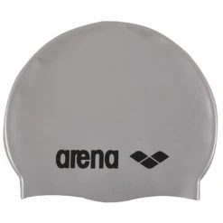 Arena Classic Silicone Swim Cap – Silver
