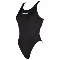 Arena ‘Solid Tech’ High Leg Black Swimsuit -Arena products solid high 2a241 55 b