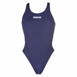 Arena ‘Solid Tech’ High Leg Navy Swimsuit -Arena products solid high 2a241 75 c
