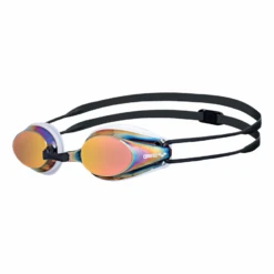 Arena White Red Tracks Mirror Racing Goggles